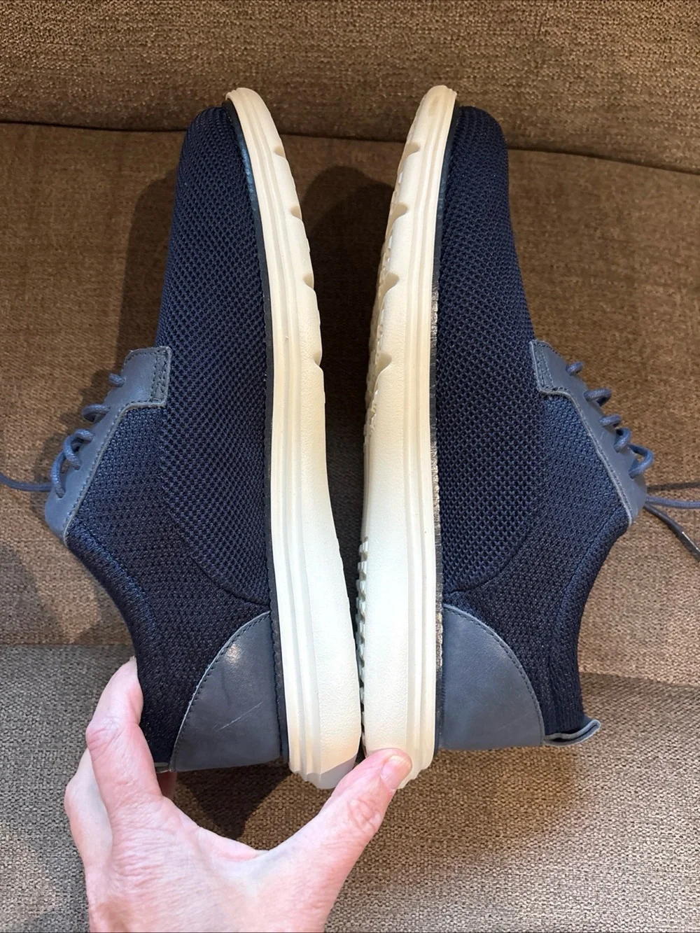 Cole Haan Grand+ Ultra Knit Men's Low Top Lace Up Knit Navy C40565 New 9